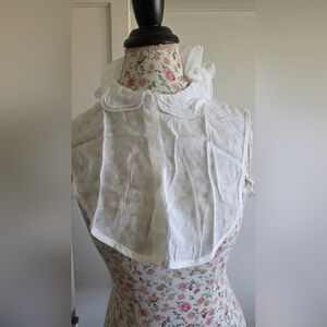 White Ruffled Collar Blouse Accessory